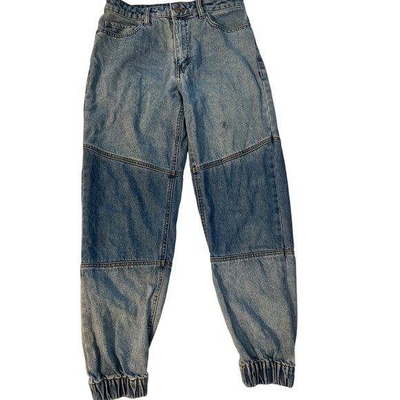 Vintage BDG USA Olympic Denim Jogger Pants With Elastic Cuffs 27 - Picture 3 of 14